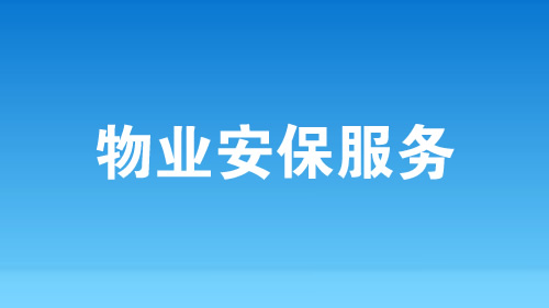 物业安保服务